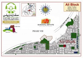 Bahria Town Ali Block Map