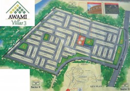 Bahria Town Awami Villas 3 Map