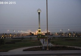 Bahria Town Karachi Trafalgar Square view from Distance