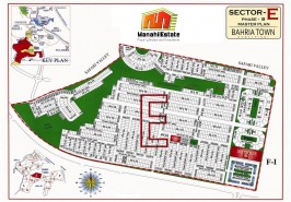 Bahria Town Phase 8 Sector E Map