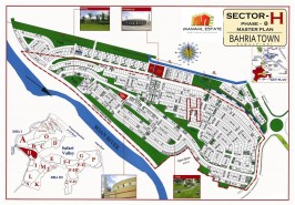 Bahria Town Phase 8 Sector H Map