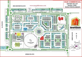 Hub Commercial Safari Valley Bahria Town Rawalpindi Map