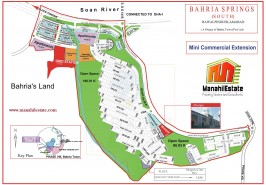 Spring South Mini Commercial Extension Bahria Town Rawalpindi Map