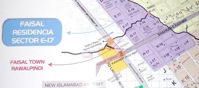 Faisal Residencia Location Map