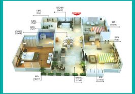 Type A6 3 Bedrooms Plan