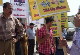 DHA City Lahore Protest 1