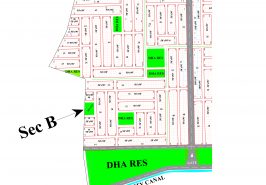 DHA Peshawar Sector B Map