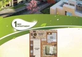 One Bed Luxury Apartment Layout Plan