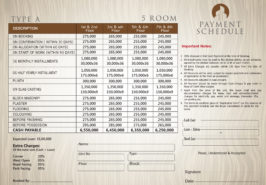 Type A - 5 Rooms Apartment Payment Plan