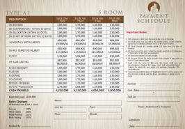 Type A1 - 5 Rooms Apartment Payment Plan