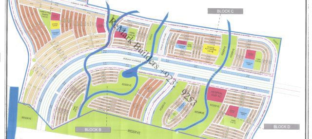 Bahria Town Karachi Valley Block Map