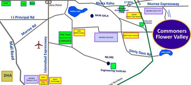 Commoners Sky Gardens Location Map