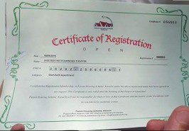 Fazaia Karachi Open Registration Certificate