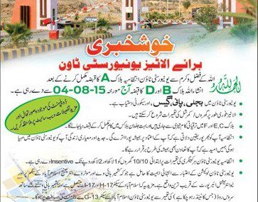 University Town Islamabad Possession