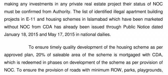 CDA Notice