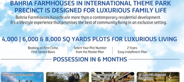 Bahria Farm Houses Karachi Full Ad