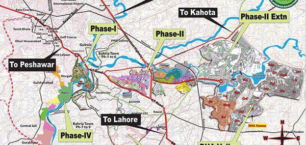 DHA Phase 2 Extension Islamabad Location
