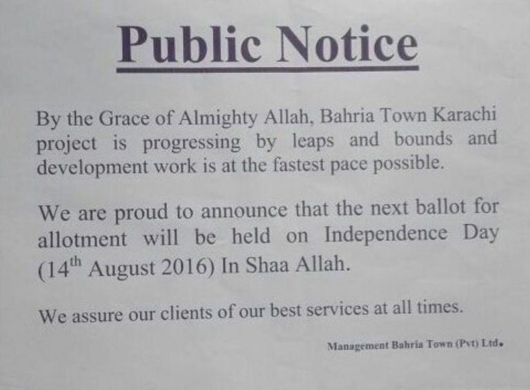 Bahria Town Karachi Next Balloting Date Announced