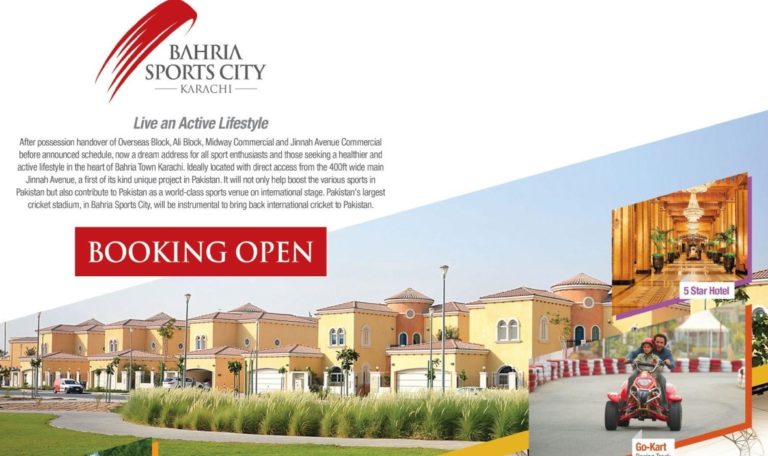 Bahria Sports City Karachi Location, Prices and Future