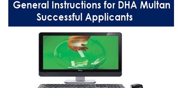 General Instructions DHA Multan Balloting