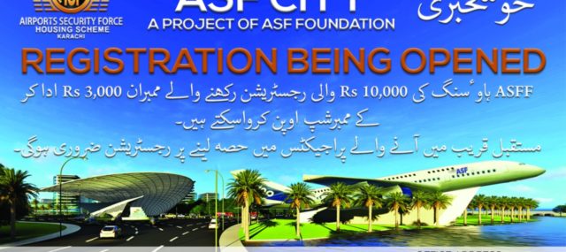 ASF Housing Scheme Karachi Registration Opening