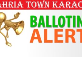 Bahria Town Karachi Balloting Alert