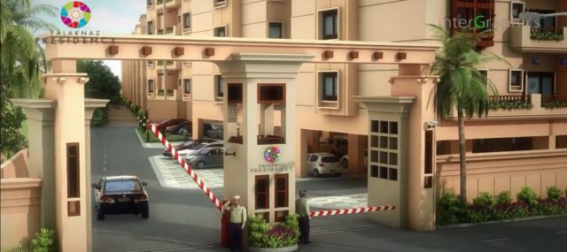 Falaknaz Presidency Karachi Front Gate