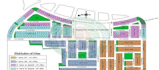 DHA Multan Villas Map