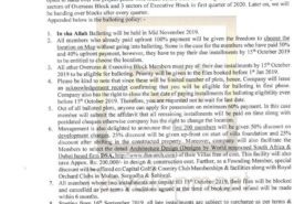 Capital Smart City Balloting and Possession