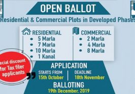 DHA Lahore Ballot 2019 Ad