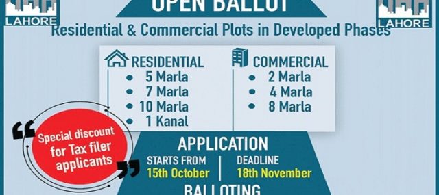 DHA Lahore Ballot 2019 Ad