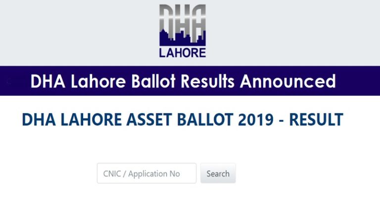 DHA Lahore New Ballot 2019 Results Announced