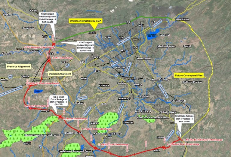 RDA Approves Rawalpindi Ring Road Revised Route Map