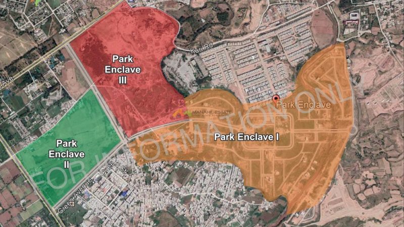 Park Enclave Phase 1 2 3 Location Map