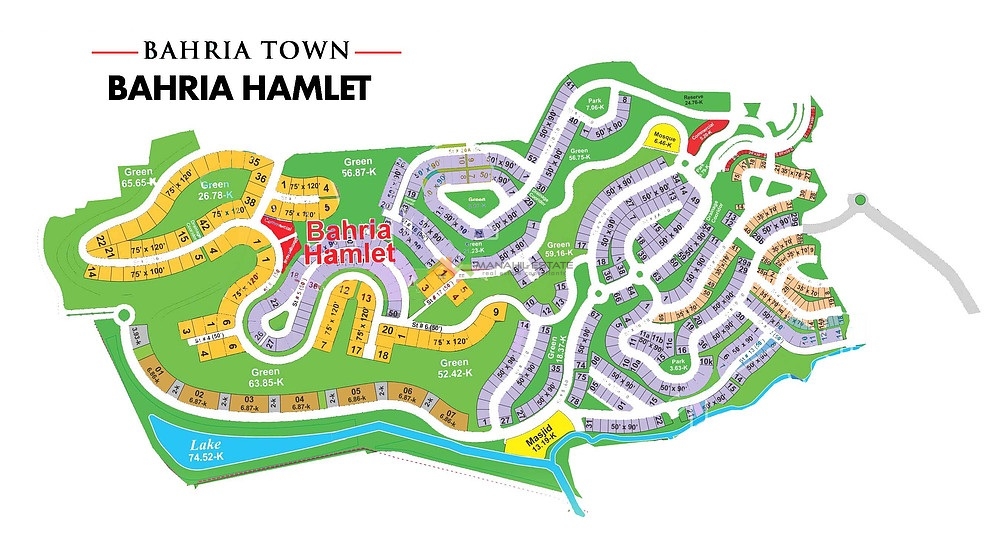 bahria hamlets masterplan map