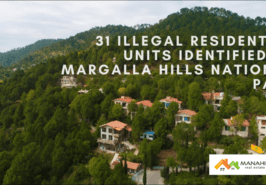 Illegal Residential Units at Margalla Hills National Park