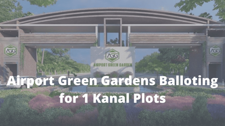 Airport Green Gardens Balloting for 1 Kanal Plots
