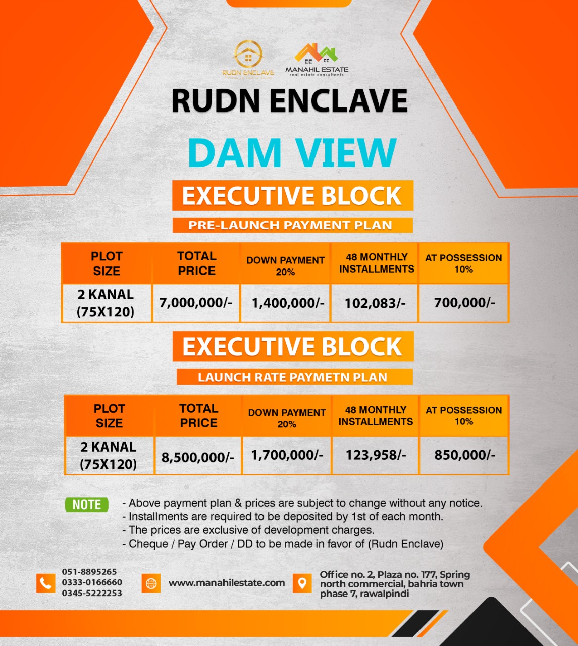 Rudn Enclave Dam View Farmhouses Prices