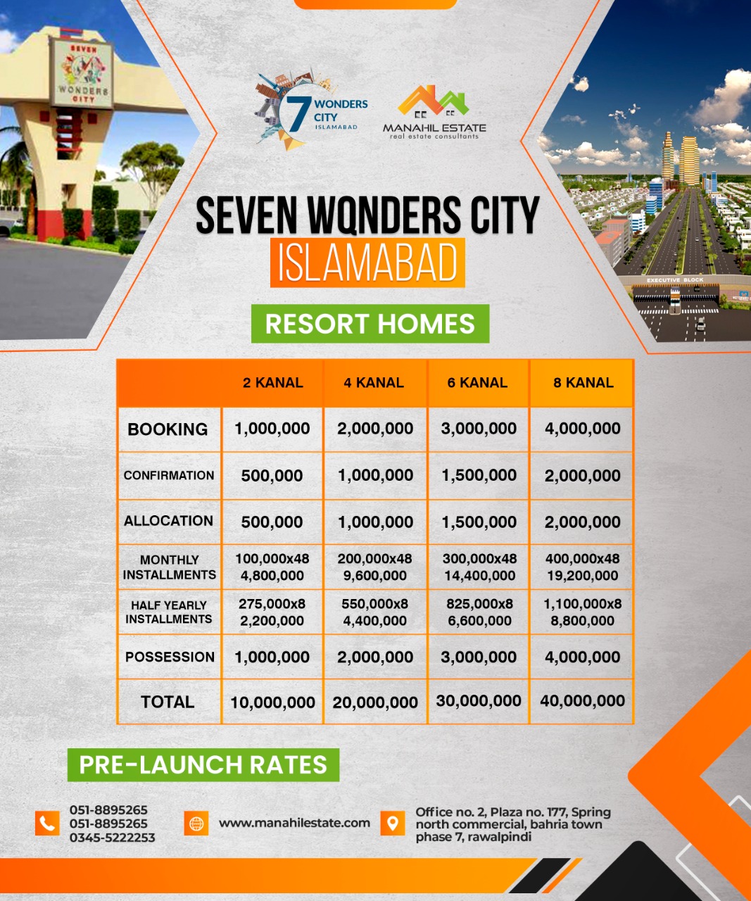 7 Wonders City Resort Homes Payment Plan