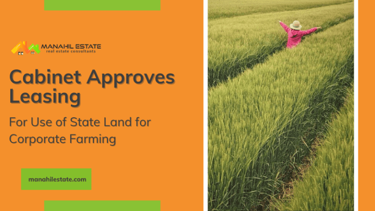 Cabinet Approves Leasing For Use of State Land for Corporate Farming