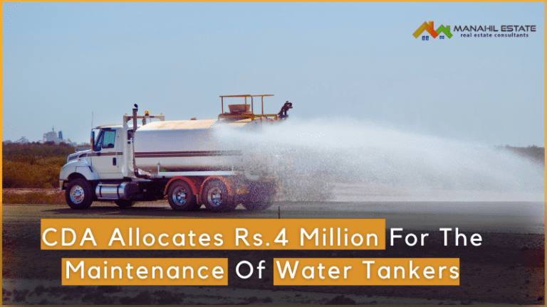CDA Allocates Rs.4 Million For The Maintenance Of Water Tankers