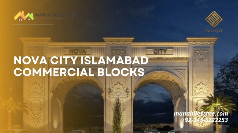 Nova City Islamabad Commercial Blocks Banner