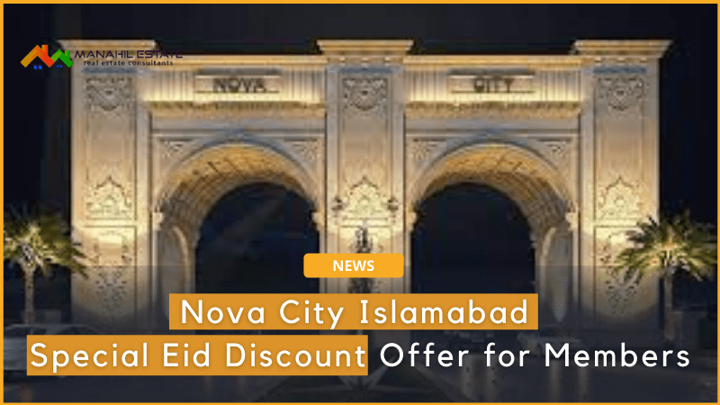 Nova City Islamabad Eid Discount offer News Banner