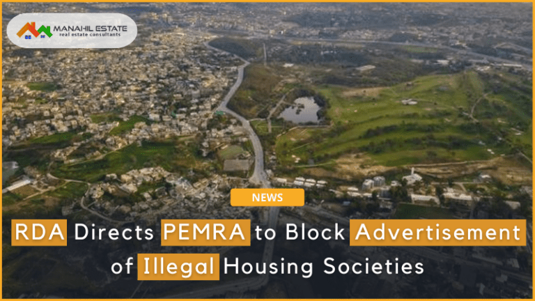 RDA Directs PEMRA to Block Advertisement of Illegal Housing Societies