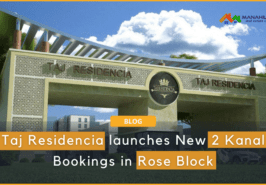 Taj Residencia's New 2 Kanal Bookings Banner