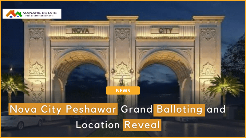 Nova City Peshawar Grand Balloting Banner