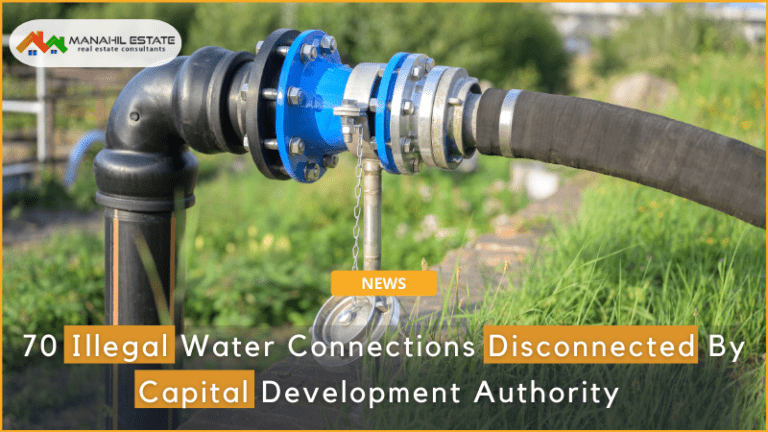70 Illegal Water Connections Disconnected By Capital Development Authority