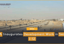 development work of Sector I-12 Banner
