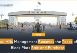 Faisal Hills D Block plot taxes banner