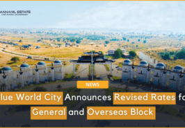 Blue World City General and Overseas Block Revised Rates Banner